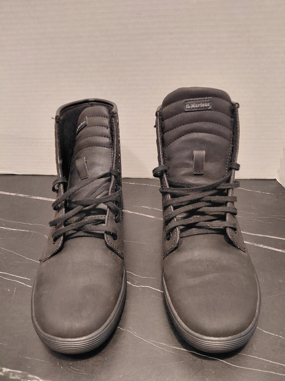 Dr. Martens Sheridan Womens Sz 8 Matte Casual Black Combat Boots